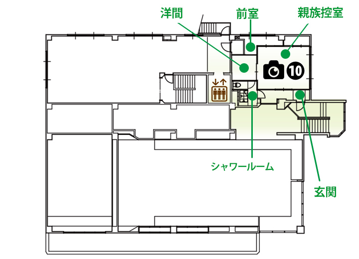 千葉での葬儀場をお探しならセレモニーホール典礼会館へ | 3階平面図